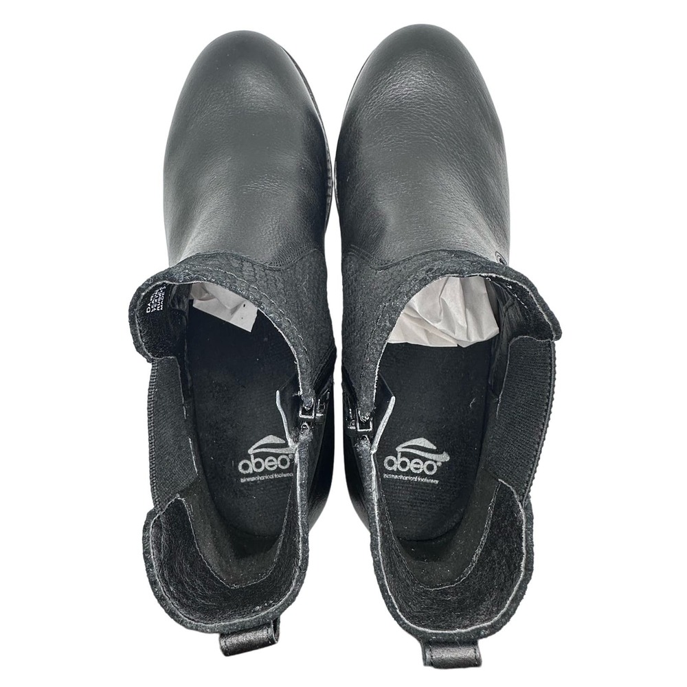 Abeo | Women | Darlington Black Leather Side Zip Ankle Booties | Size 7 - Picture 5 of 14